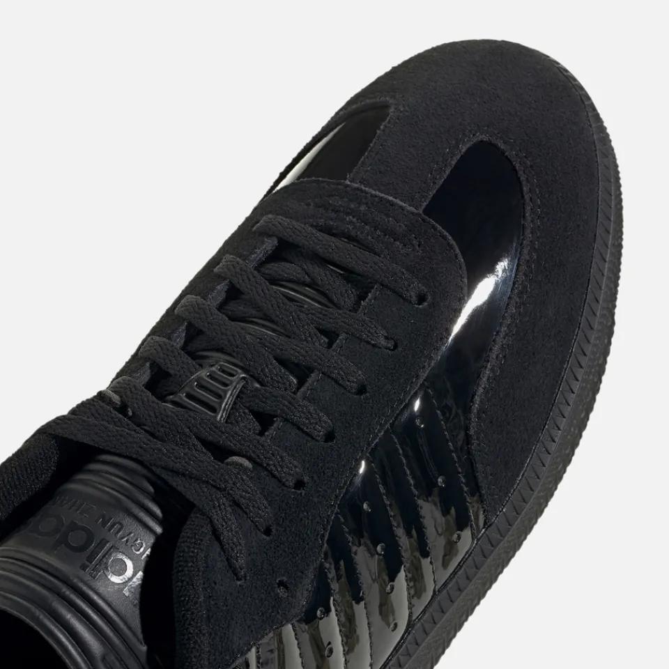 Trainers|Trainers|Dr. Martens adidas X DingYun Zhang Samba Patent-Leather and Suede Trainers - UK 4