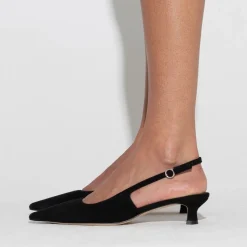 Heels|Birkenstock Aeyde Women's Catrina Suede Kitten Heels - UK 4