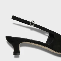 Heels|Birkenstock Aeyde Women's Catrina Suede Kitten Heels - UK 4
