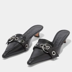 Heels|Dr. Martens Aeyde Women's Danielle Leather Heeled Mules - UK 6
