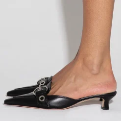 Heels|Dr. Martens Aeyde Women's Danielle Leather Heeled Mules - UK 6