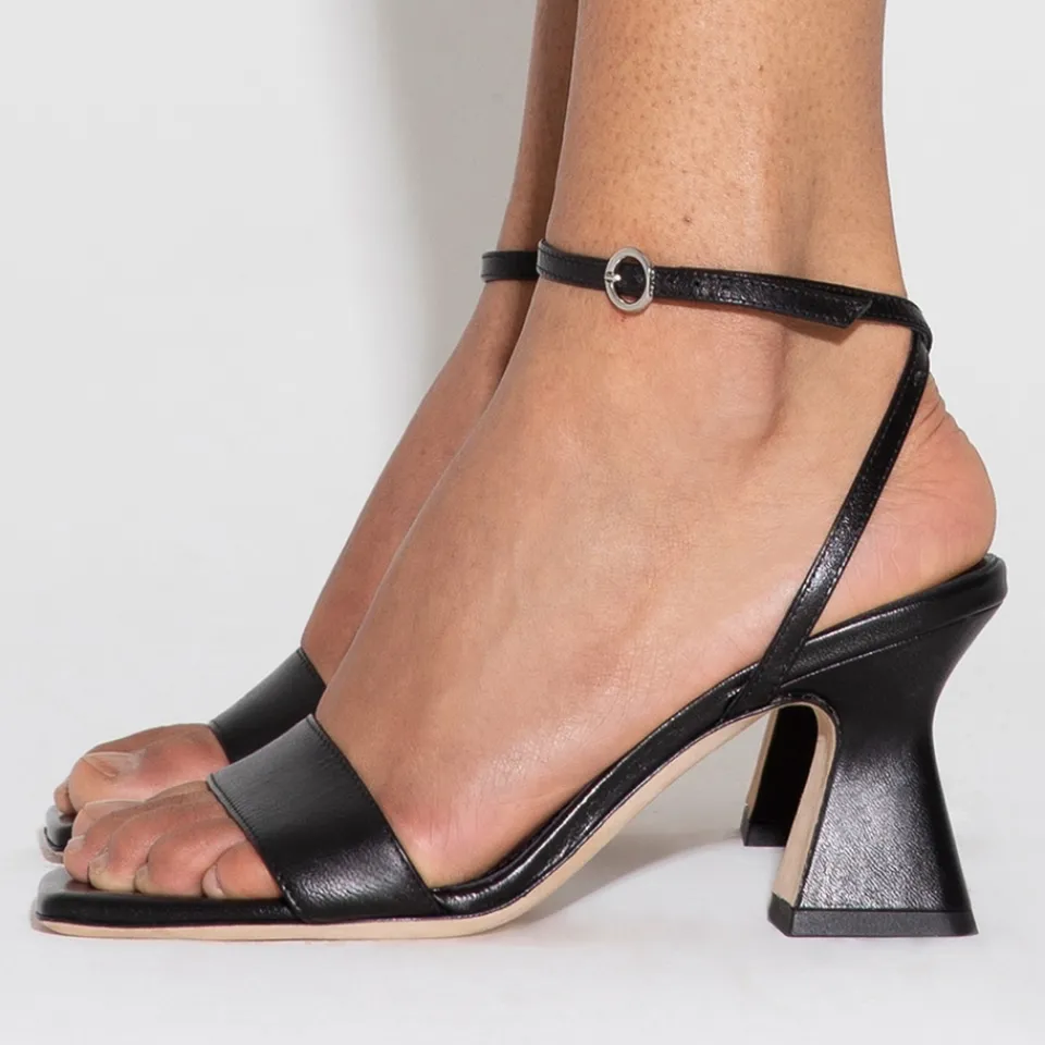 Heels|Sandals & Slides|Anine Bing Aeyde Women's Fenna Leather Heeled Sandals - UK 3