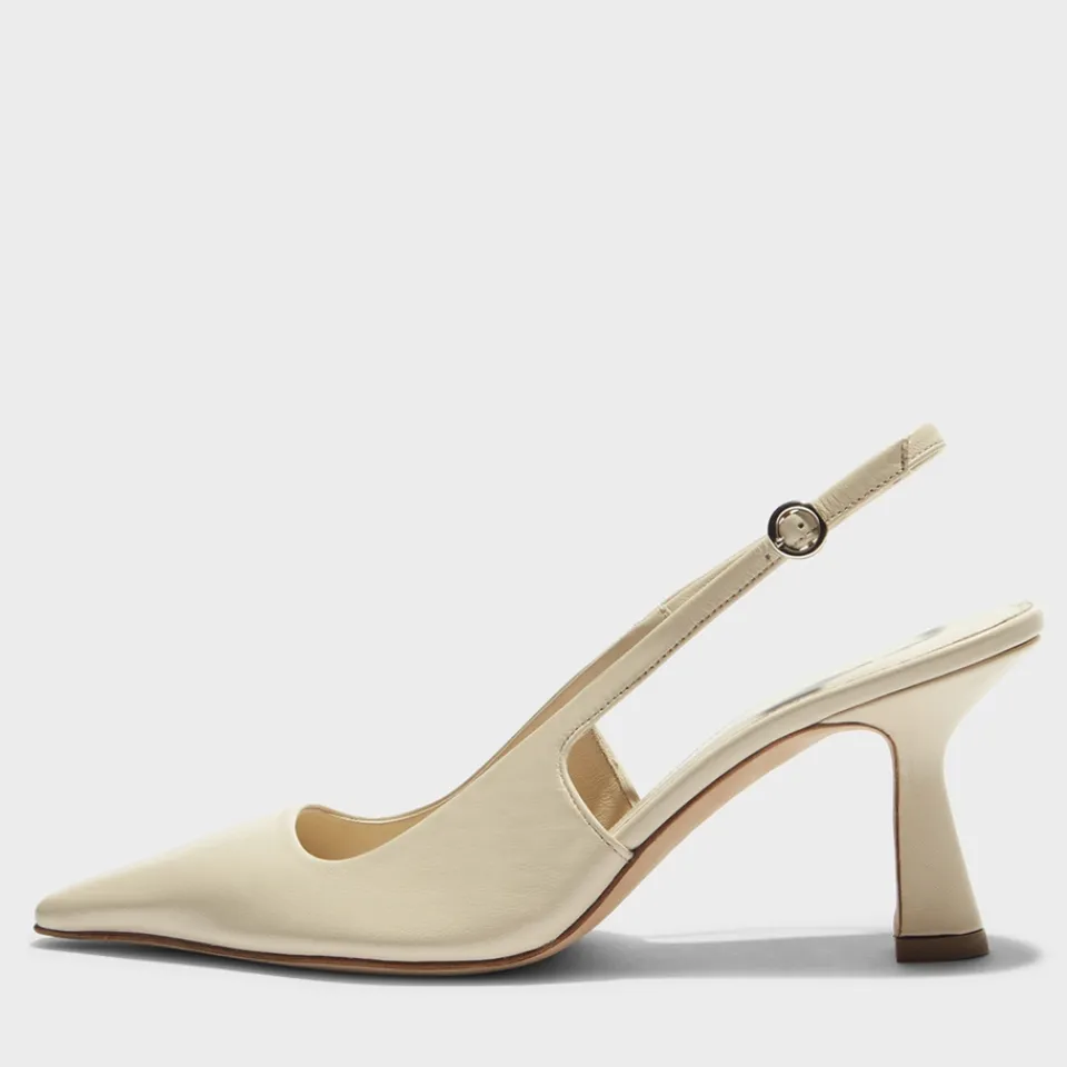 Heels|Aeyde Women's Fernanda Leather Slingback Heels - UK 4