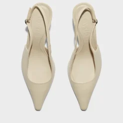 Heels|Aeyde Women's Fernanda Leather Slingback Heels - UK 4