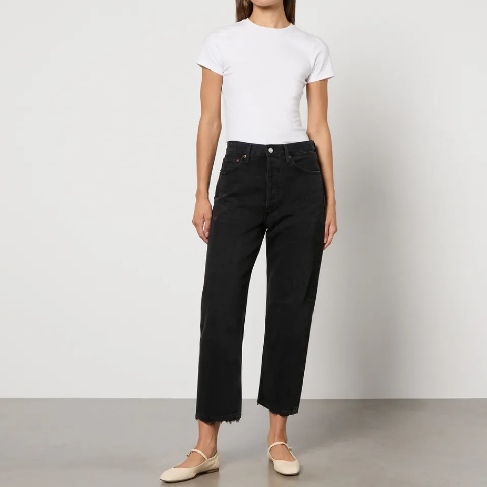 Jeans|AGOLDE '90s Cropped Organic Denim Straight-Leg Jeans - W30