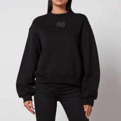 Loungewear|Sweatshirts|Dr. Martens Alexander Wang Essential Puff Paint Cotton-Blend Sweatshirt - XS