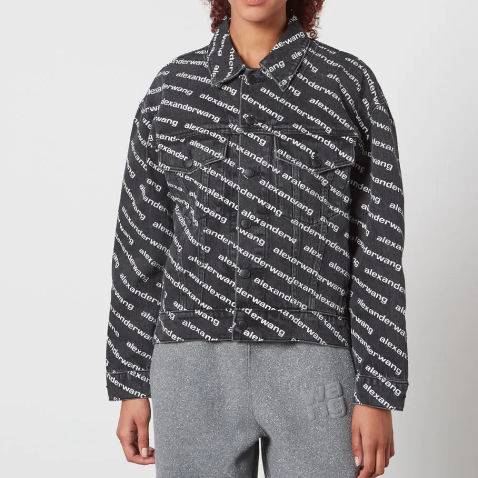 Jackets|Coats|Dr. Martens Alexander Wang Falling Back Logo-Print Denim Jacket - XS