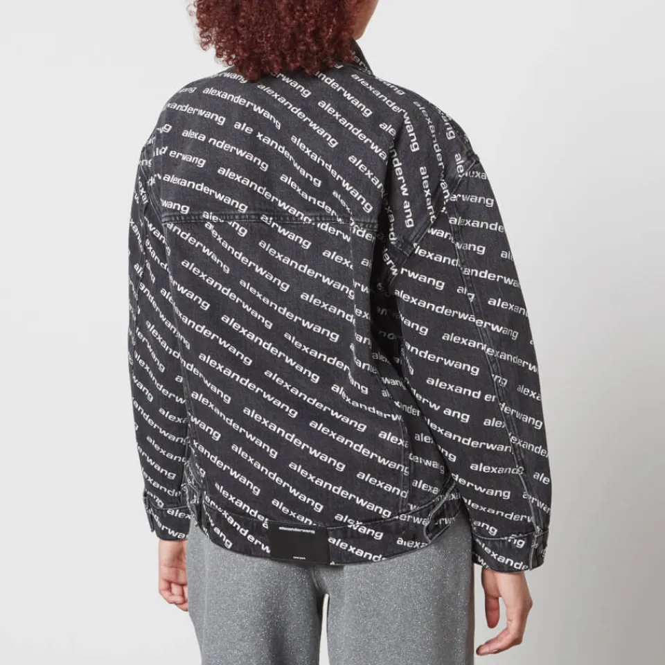 Jackets|Coats|Dr. Martens Alexander Wang Falling Back Logo-Print Denim Jacket - XS