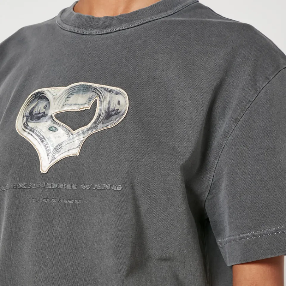 Loungewear|T-Shirts And Tops|Dr. Martens Alexander Wang Logo-Print Cotton-Jersey T-Shirt - XS