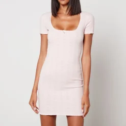 Dresses|Dresses|Alexander Wang Pointelle-Knit Mini Dress - XS