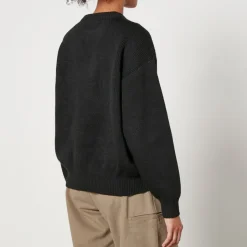 Loungewear|Sweatshirts|Alexanderwang.T Alexander Wang Stacked Logo Knit Jumper - XS