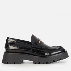 Loafers|Dr. Martens Alexander Wang Women's Carter Leather Loafers - Black - UK 7