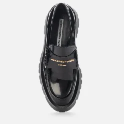 Loafers|Dr. Martens Alexander Wang Women's Carter Leather Loafers - Black - UK 7