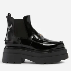 Boots|Dr. Martens Alexander Wang Women's Carter Leather Platform Chelsea Boots - Black - UK 7