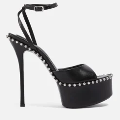 Heels|Sandals & Slides|Dr. Martens Alexander Wang Women's Nova 145 Leather Platform Sandals - UK 3