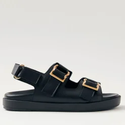 Sandals & Slides|Sandals|Baum Und Pferdgarten ALOHAS Maui Leather Double-Strap Sandals - UK 3.5