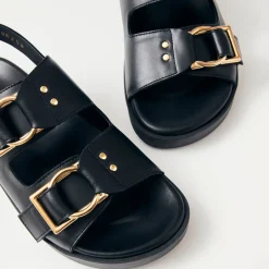 Sandals & Slides|Sandals|Baum Und Pferdgarten ALOHAS Maui Leather Double-Strap Sandals - UK 3.5