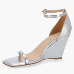 Heels|Sandals & Slides|Keen ALOHAS Women's Gate Shimmer Leather Wedged Sandals - UK 6