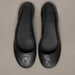 Flats|Ganni AMI Adc Leather Ballerinas - EU/IT 37