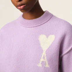 Loungewear|Knitwear|Vivienne Westwood AMI Boxy ADC Logo-Intarsia Wool Knit Jumper - M