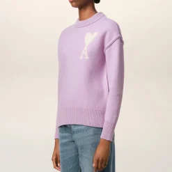 Loungewear|Knitwear|Vivienne Westwood AMI Boxy ADC Logo-Intarsia Wool Knit Jumper - M