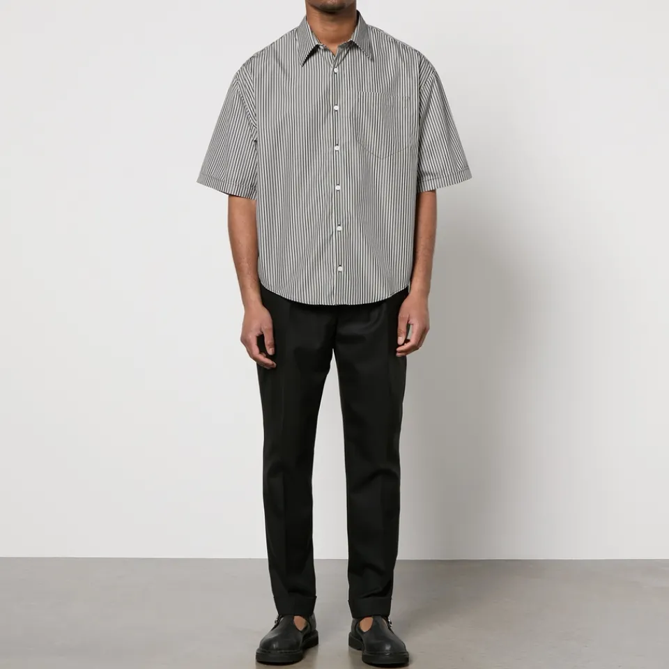 Shirts|Shirts|MARANT AMI Boxy Fit Cotton-Poplin Shirt - XS