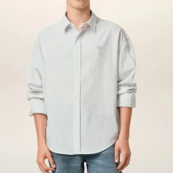 Shirts|Shirts|Dr. Martens AMI Boxy-Fit Pinstriped Cotton-Poplin Shirt - 39