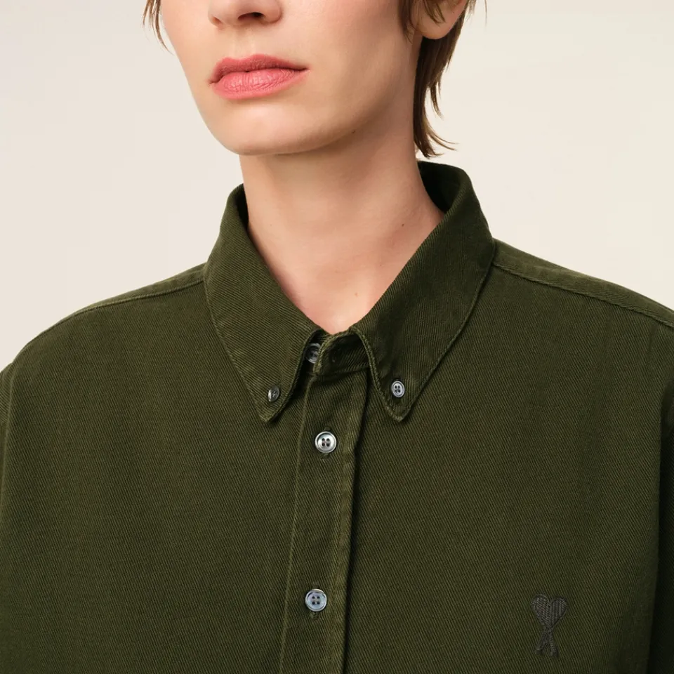 T-Shirts And Tops|Shirts And Blouses|Maison Margiela AMI Classic ADC Cotton-Twill Shirt - S