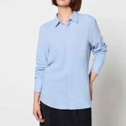 T-Shirts And Tops|Shirts And Blouses|AMI Classic Wool-Blend Twill Shirt - XS