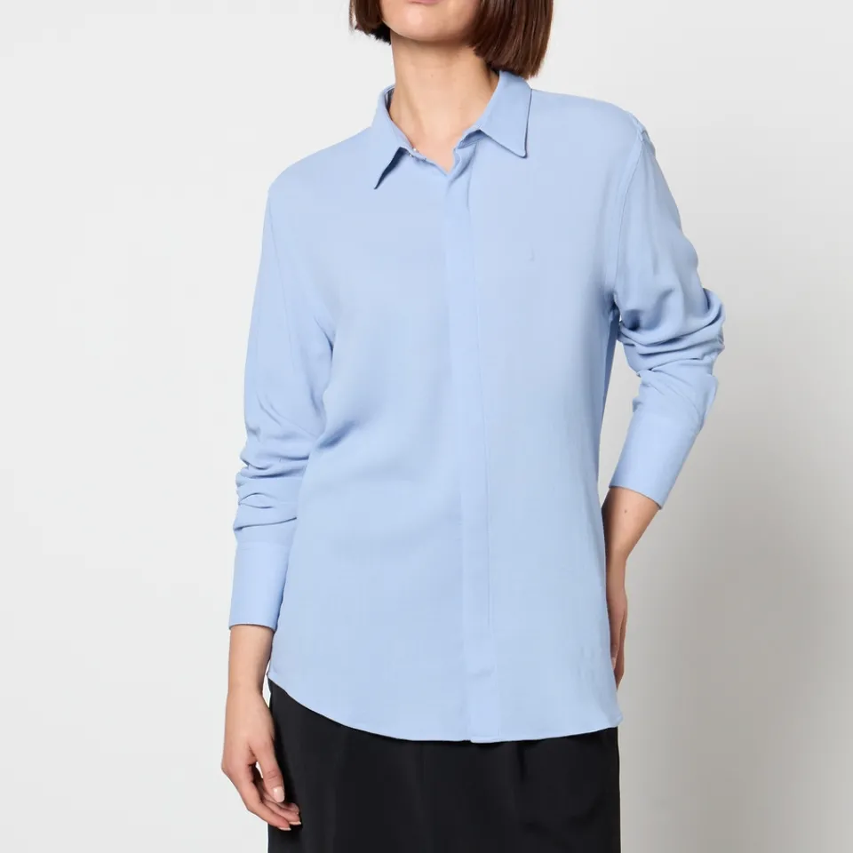 T-Shirts And Tops|Shirts And Blouses|AMI Classic Wool-Blend Twill Shirt - XS