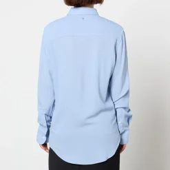 T-Shirts And Tops|Shirts And Blouses|AMI Classic Wool-Blend Twill Shirt - XS