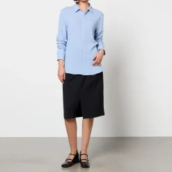 T-Shirts And Tops|Shirts And Blouses|AMI Classic Wool-Blend Twill Shirt - XS