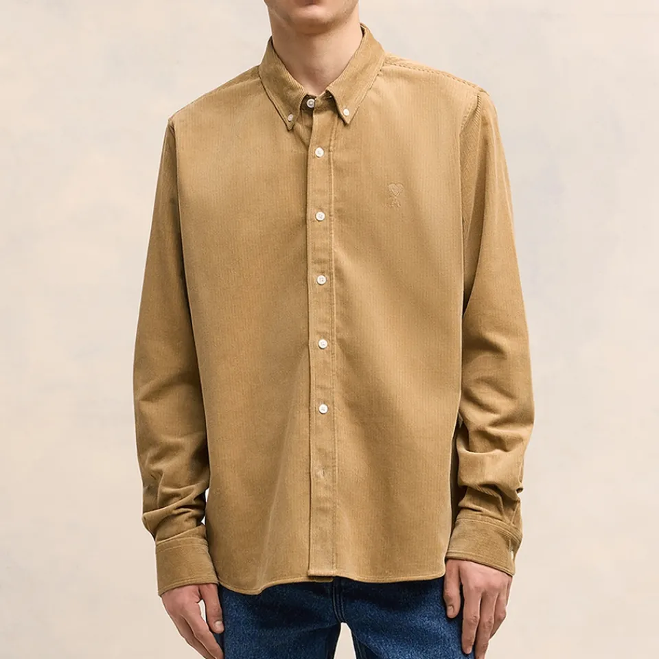 Shirts|Shirts|Coach AMI Cotton-Corduroy Classic Fit Shirt - S