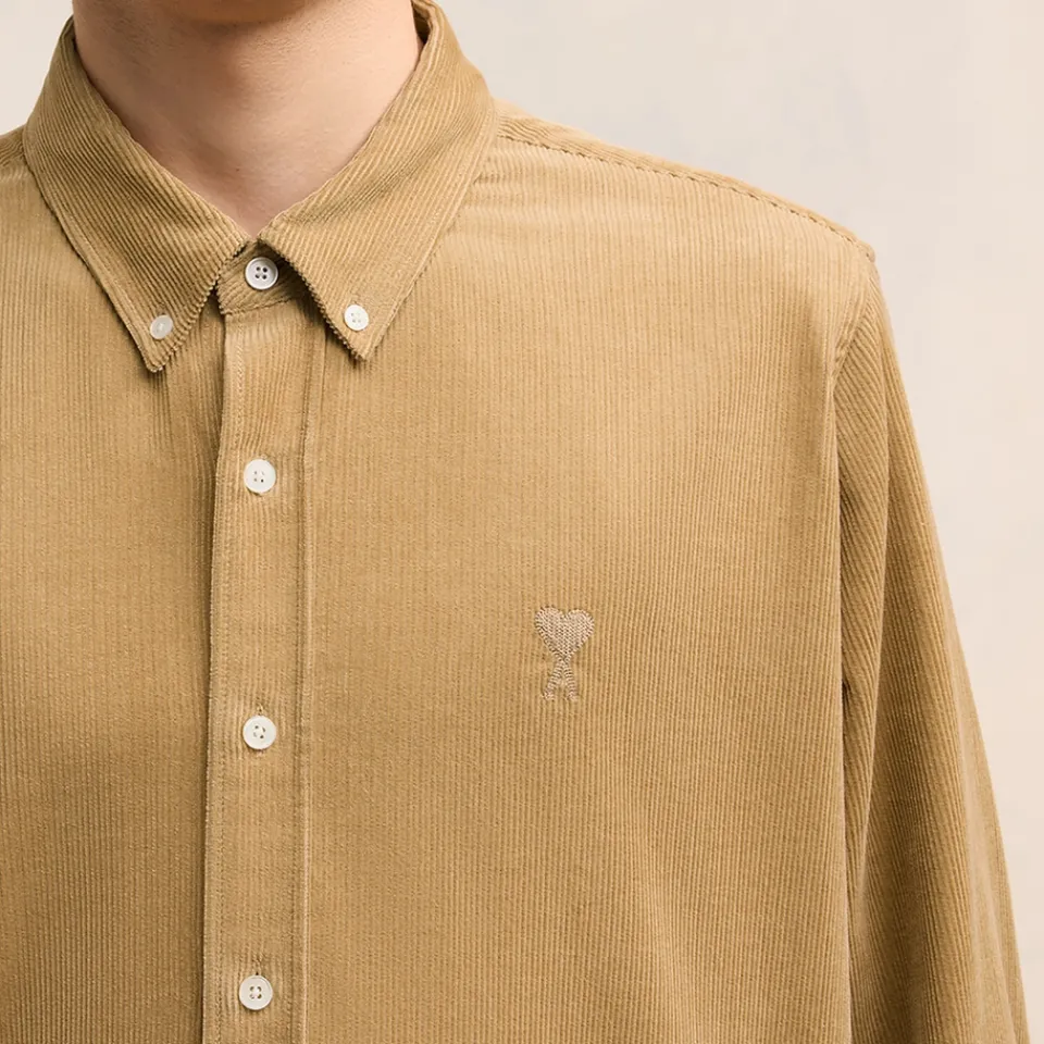 Shirts|Shirts|Coach AMI Cotton-Corduroy Classic Fit Shirt - S