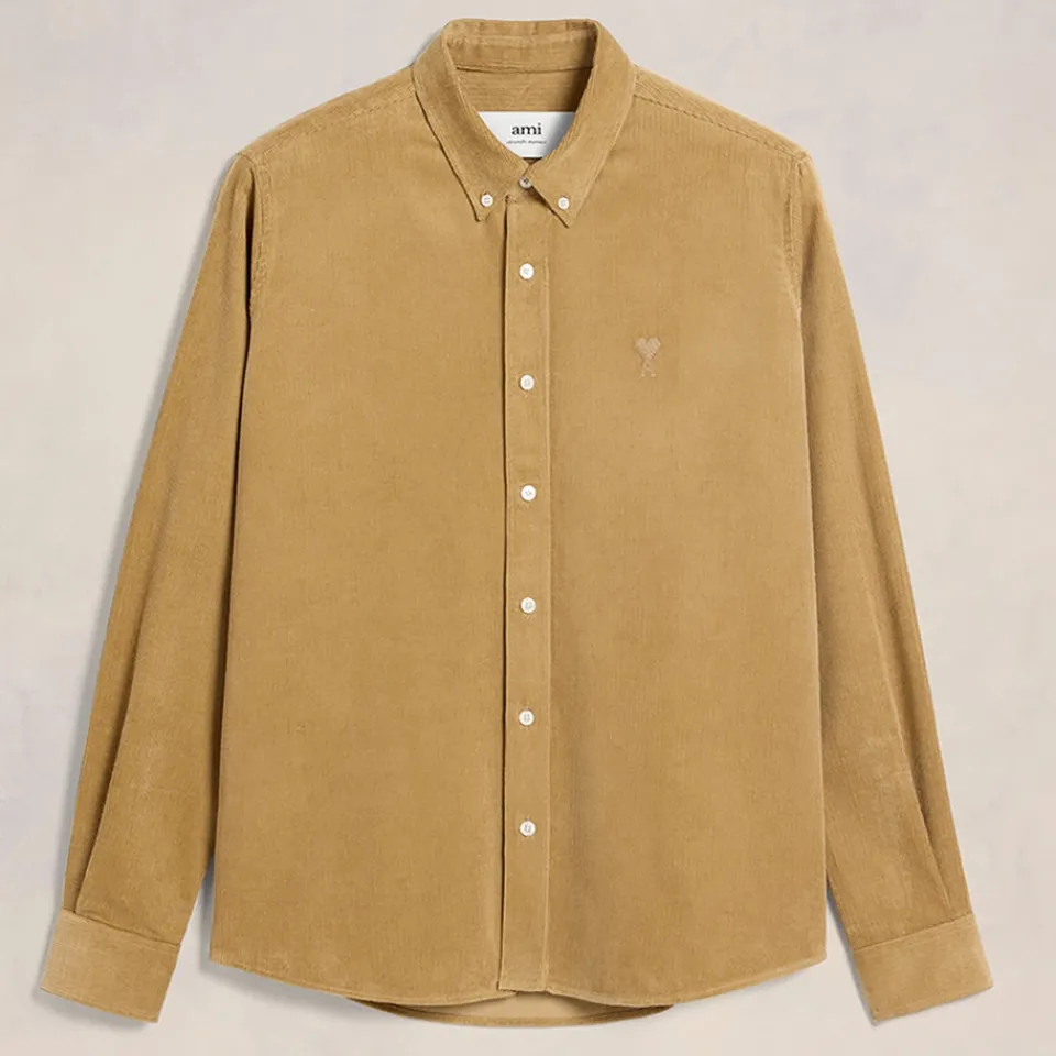 Shirts|Shirts|Coach AMI Cotton-Corduroy Classic Fit Shirt - S