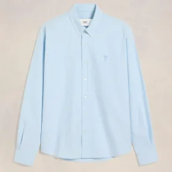Shirts|Shirts|AMI Cotton-Corduroy Classic Fit Shirt - XL