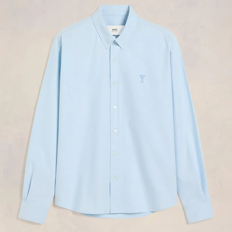 Shirts|Shirts|AMI Cotton-Corduroy Classic Fit Shirt - XL