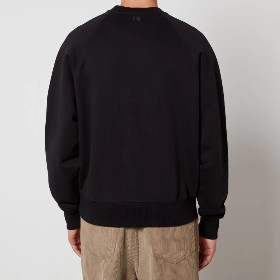 Sweatshirts|AMI De Coeur Cotton-Jersey Jumper - XXS