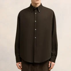Shirts|Shirts|AMI x Coggles AMI De Coeur Cotton-Silk Boxy Fit Shirt - 36"/XS