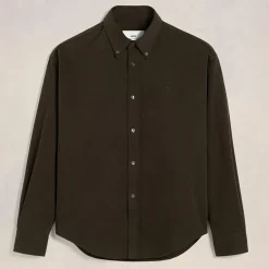 Shirts|Shirts|AMI x Coggles AMI De Coeur Cotton-Silk Boxy Fit Shirt - 36