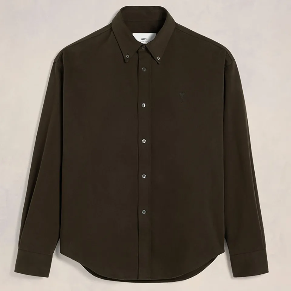 Shirts|Shirts|AMI x Coggles AMI De Coeur Cotton-Silk Boxy Fit Shirt - 36"/XS