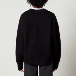 Knitwear|Vivienne Westwood AMI De Coeur Logo-Intarsia Wool Cardigan - S