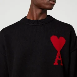 Knitwear|Vivienne Westwood AMI de Coeur Logo-Intarsia Wool Jumper - S