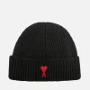 Hats|Isabel Marant AMI de Coeur Ribbed Wool Beanie