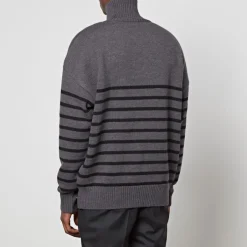 Knitwear|Loungewear|Dr. Martens AMI de Coeur Striped Wool Turtleneck Jumper - S