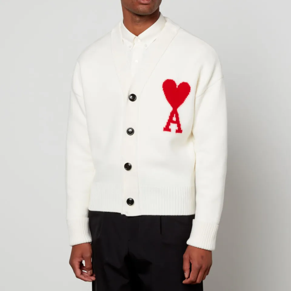 Cardigans|Knitwear|Dr. Martens AMI De Coeur Wool Cardigan - L