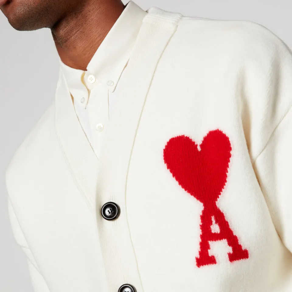 Cardigans|Knitwear|Dr. Martens AMI De Coeur Wool Cardigan - L