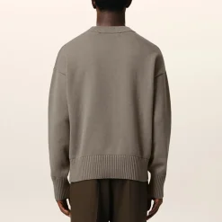 Knitwear|AMI Logo Cotton-Blend Knit Jumper - M