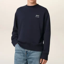 Sweatshirts|Maison Kitsuné AMI Logo Cotton-Jersey Jumper - S