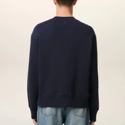 Sweatshirts|Maison Kitsuné AMI Logo Cotton-Jersey Jumper - S